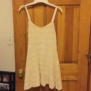 White lace skater dress